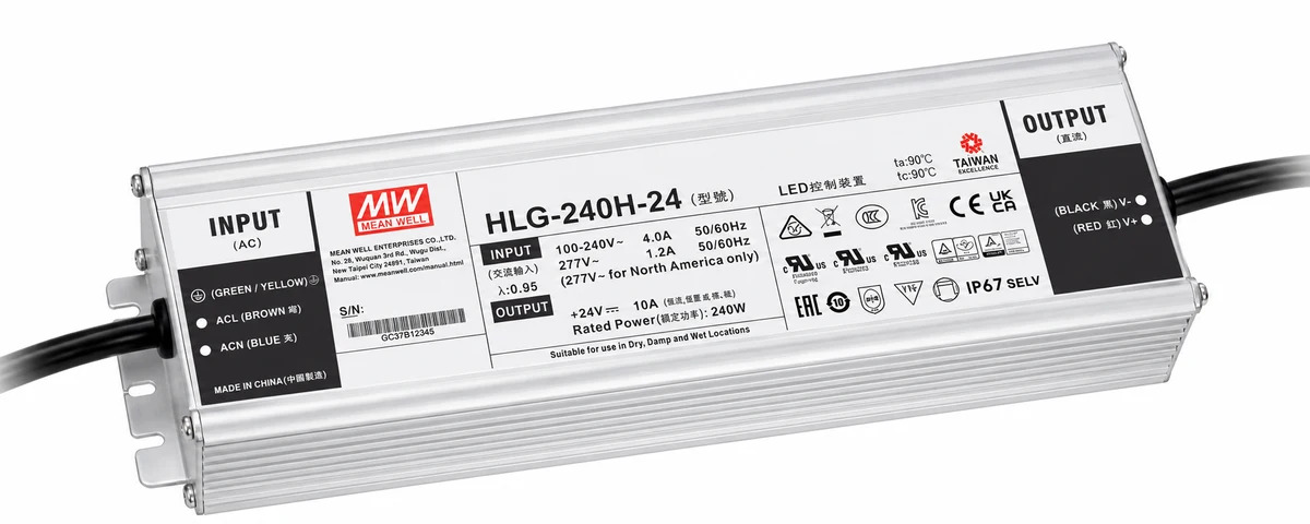 Fuente MEAN WELL HLG-240H-24