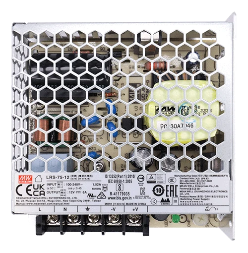 Fuente MEAN WELL LRS-75-12
