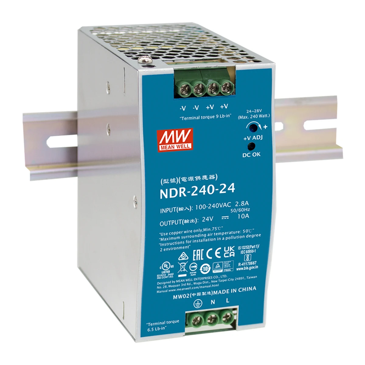 Fuente MEAN WELL NDR-240-24